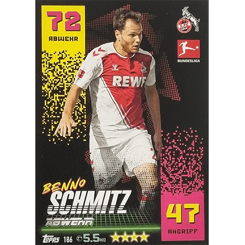 Topps Match Attax Bundesliga 2022-23 - Nr 186 Benno Schmitz