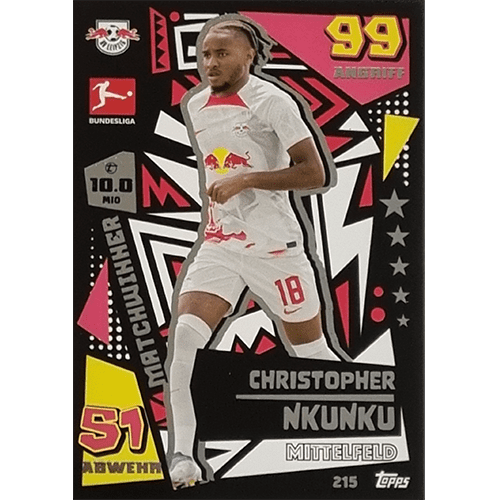 Topps Match Attax Bundesliga 2022-23 - Nr 215 Christopher Nkunku Matchwinner