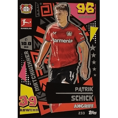 Topps Match Attax Bundesliga 2022-23 - Nr 233 Patrick Schick Matchwinner