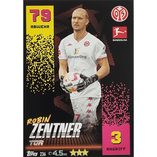 Topps Match Attax Bundesliga 2022-23 - Nr 236 Robin Zentner