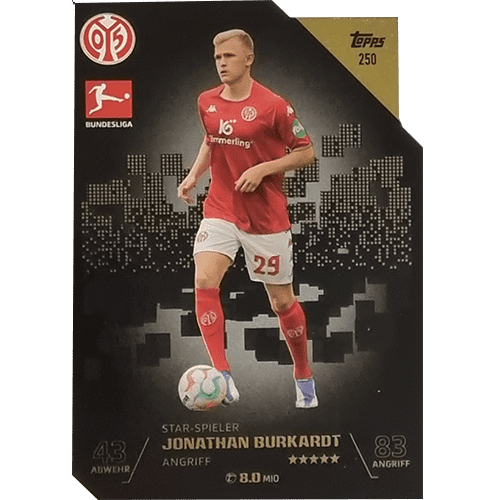 Topps Match Attax Bundesliga 2022-23 - Nr 250 Jonathan Burkardt Star-Spieler