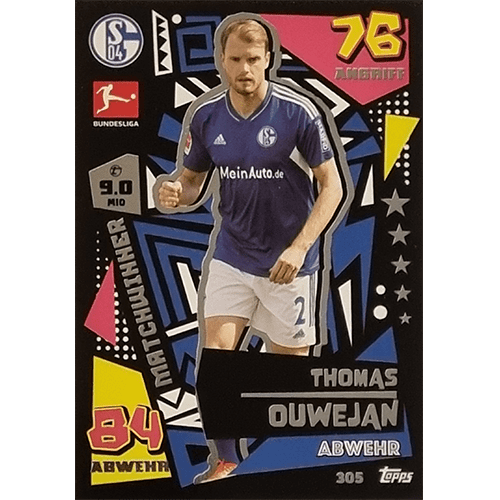 Topps Match Attax Bundesliga 2022-23 - Nr 305 Thomas Ouwejan Matchwinner