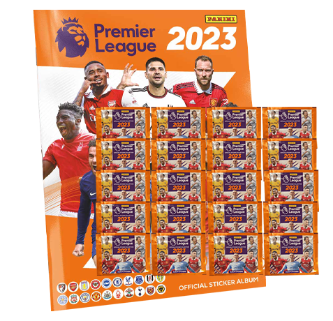 Panini Premier League 2023 Sticker - 1x Stickeralbum + 20x Stickertüten