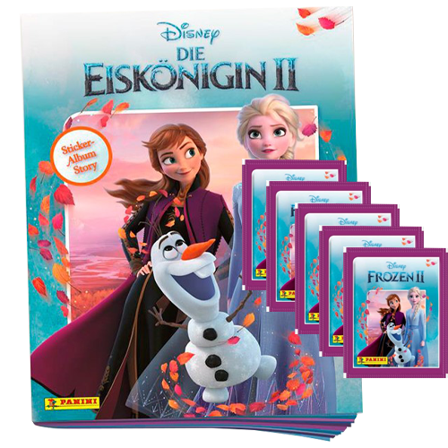 Panini Disney Die Eiskönigin 2 Sticker (2022) - 1x Stickeralbum+ 5x Stickertüten