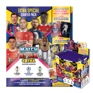 Topps Champions League Match Attax Extra 2022/2023 - 1x Starterpack + 1x Display