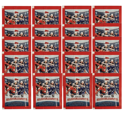 Topps NHL 2022/23 Hockey Sticker - 20x Stickertüten