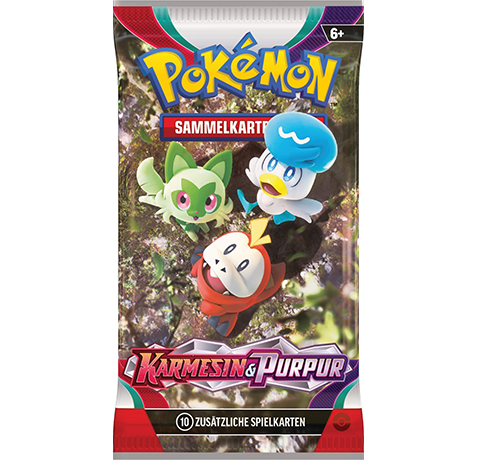 Pokemon Karmesin und Purpur - 1x Booster Deutsche Version