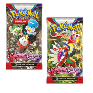 Pokemon Karmesin und Purpur - 2x Booster Deutsche Version