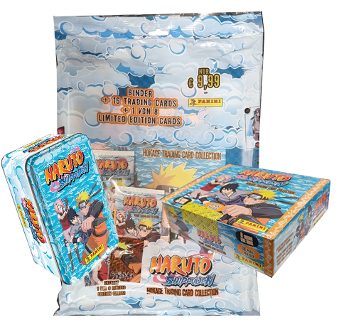 Panini Naruto Shippuden Trading Cards - 1x Mega Bundle
