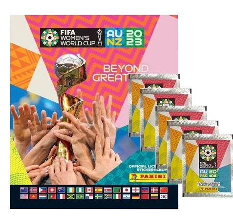 Panini Frauen WM 2023 Sticker - 1x Stickeralbum + 5x Stickertüten