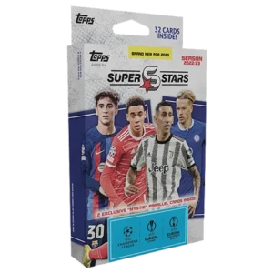 Topps UCL Superstars 2022/23 Trading Cards - 1x Hanger Box