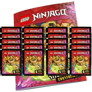 Blue Ocean LEGO Ninjago Crystalized Sticker - 1x Stickeralbum + 20x Stickertüten (Deutsche Version)