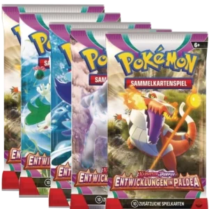 Pokemon Karmesin und Purpur Entwicklungen in Paldea - 5x Booster (Deutsche Version)
