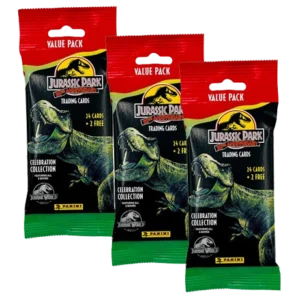 Panini Jurassic Park 30th Anniversary TC Trading Cards - 3x Fat Pack Booster