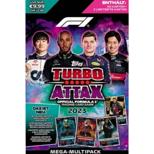 Topps Formula 1 Turbo Attax 2023 Trading Cards – 1x Mega Multipack