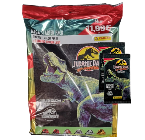 Panini Jurassic Park 30th Anniversary TC Trading Cards - 1x Starter Pack + 2x Booster