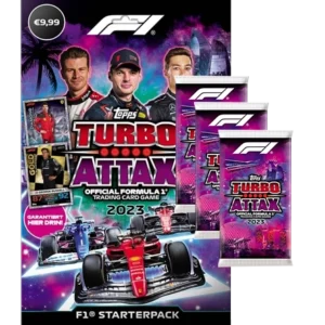 Topps Formula 1 Turbo Attax 2023 Trading Cards – 1x Starter Pack + 3x Booster