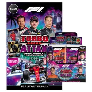 Topps Formula 1 Turbo Attax 2023 Trading Cards – 1x Starter Pack + 1x Display je 24x Booster