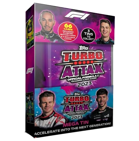Topps Formula 1 Turbo Attax 2023 Trading Cards – 1x Mega-Tin Lila