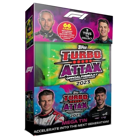 Topps Formula 1 Turbo Attax 2023 Trading Cards – 1x Mega-Tin Grün