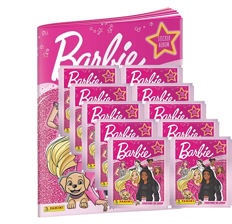 Panini Barbie Together we shine Sticker Serie - 1x Stickeralbum + 10x Stickertüten