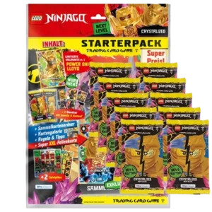 LEGO Ninjago TCG Serie 8 Next Level CRYSTALIZED - 1x Starterpack + 10x Booster