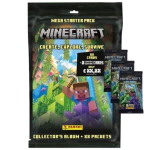 Panini Minecraft Serie 3 Trading Cards Create Explore Survive - 1x Starterpack + 3x Booster