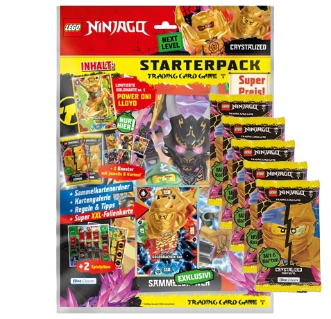 LEGO Ninjago TCG Serie 8 Next Level CRYSTALIZED - 1x Starterpack + 5x Booster