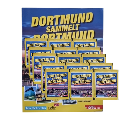 Panini Dortmund sammelt Dortmund Sticker - 1x Stickeralbum + 15x Stickertüten