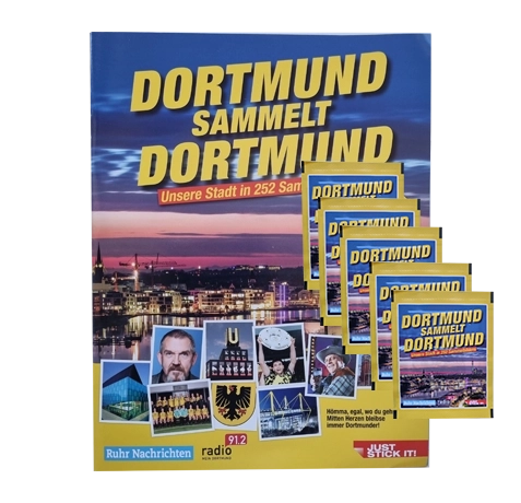 Panini Dortmund sammelt Dortmund Sticker - 1x Stickeralbum + 5x Stickertüten