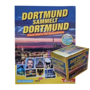 Panini Dortmund sammelt Dortmund Sticker - 1x Stickeralbum + 1x Display je 50x Stickertüten