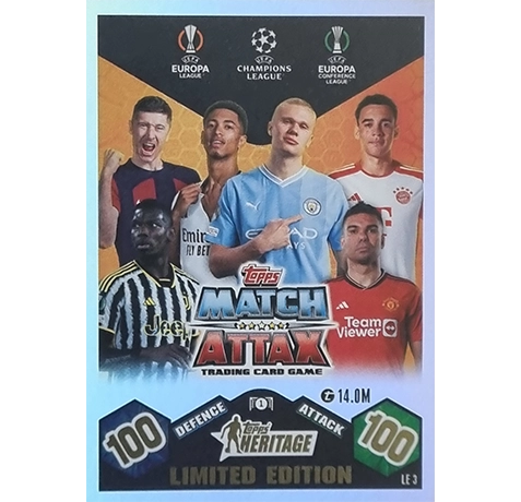 Topps Champions League Match Attax 2023-2024 - 1x LE 3 Topps Heritage