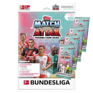Topps Bundesliga Match Attax 2023-24 - 1x Starterpack + 4x Booster