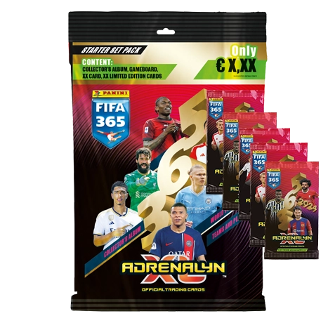 Panini FIFA 365 2024 Adrenalyn XL - 1x Starter Pack + 5x Booster