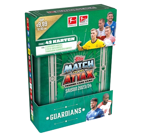 Topps Bundesliga Match Attax 2023-24 - 1x Mini Tin Guardinas Grün