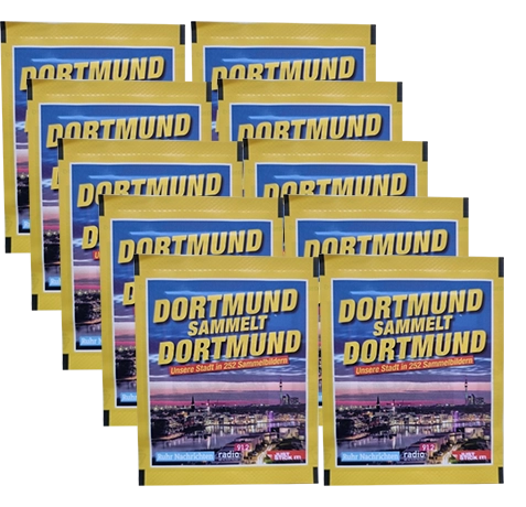 Panini Dortmund sammelt Dortmund Sticker - 10x Stickertüten