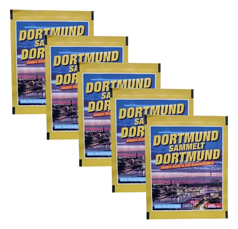 Panini Dortmund sammelt Dortmund Sticker - 5x Stickertüten