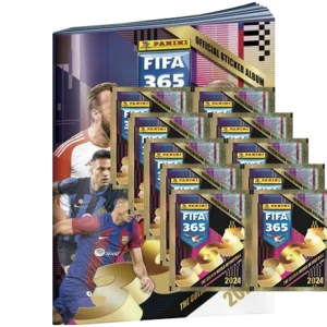 Panini FIFA 365 2024 Sticker - 1x Stickeralbum + 10x Stickertüten