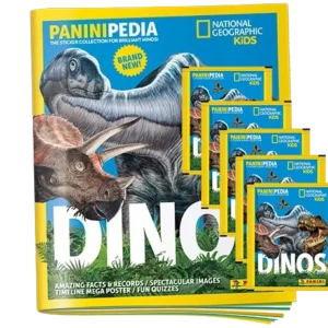 Panini Paninipedia Dinos Sticker - 1x Stickeralbum + 5x Stickertüten