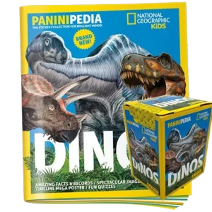 Panini Paninipedia Dinos Sticker - 1x Stickeralbum + 1x Display je 36x Stickertüten