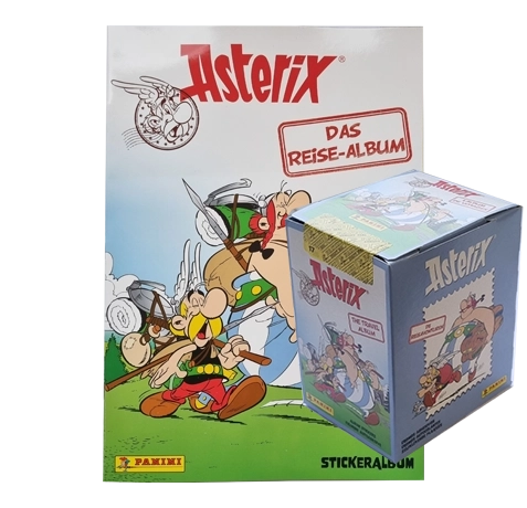 Panini Asterix Das Reise-Album Sticker - 1x Stickeralbum + 1x Display je 36x Stickertüten