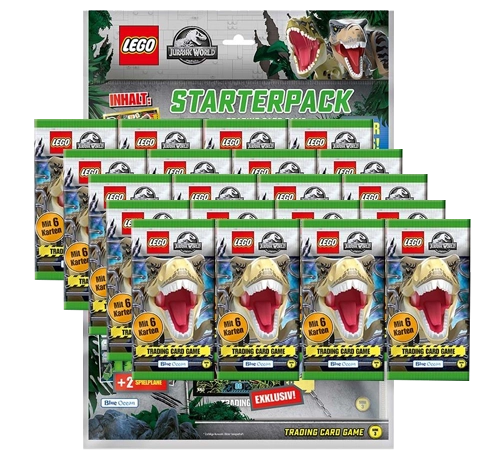 LEGO Jurassic World Serie 3 Trading Cards - 1x Starterpack + 20x Booster