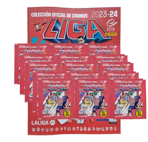 Panini La Liga Sticker 2023-24 - 1x Sammelalbum + 15x Stickertüten