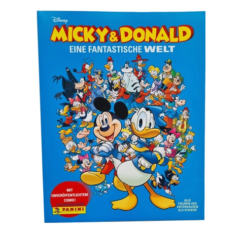 Panini Micky und Donald Sticker Serie Eine Fantastische Welt - 1x Stickeralbum
