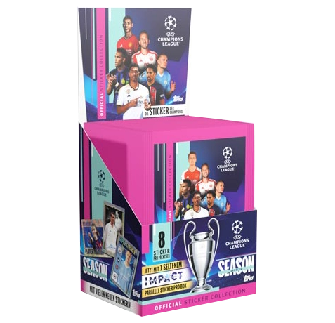 Topps Champions League 2023-2024 Sticker - 1x Display je 50x Sammeltüten