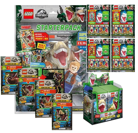 LEGO Jurassic World Serie 3 Trading Cards - 1x Mega Bundle