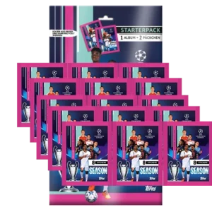 Topps Champions League 2023-2024 Sticker - 1x Starterpack + 15x Sammeltüten