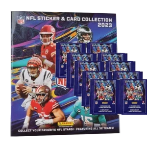 Panini NFL 2023 Sticker & Cards Serie - 1x Stickeralbum + 10x Stickertüten