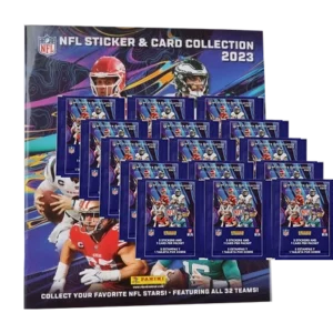 Panini NFL 2023 Sticker & Cards Serie - 1x Stickeralbum + 15x Stickertüten