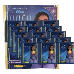 Panini Disney Wish Sticker - 1x Stickeralbum + 15x Stickertüten